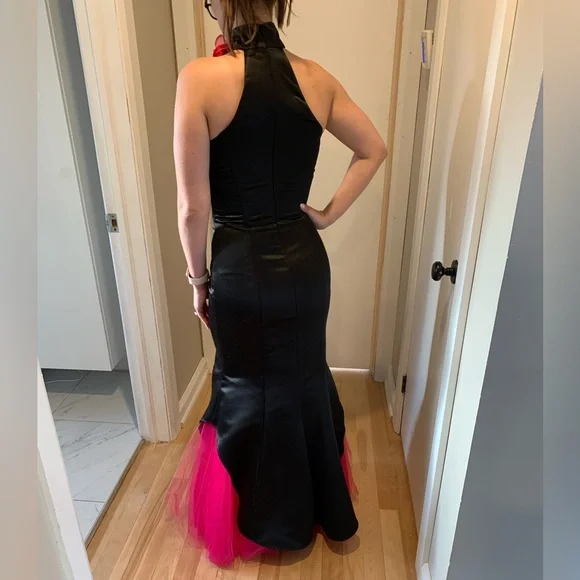Black and Pink Gunne Sax Prom Dress - Picture 5 of 17